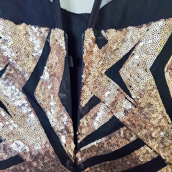 Gold Sequin Dress - Picture 4 of 5